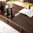Dark Brown Solid Wood Three-drawer Writing Desk
