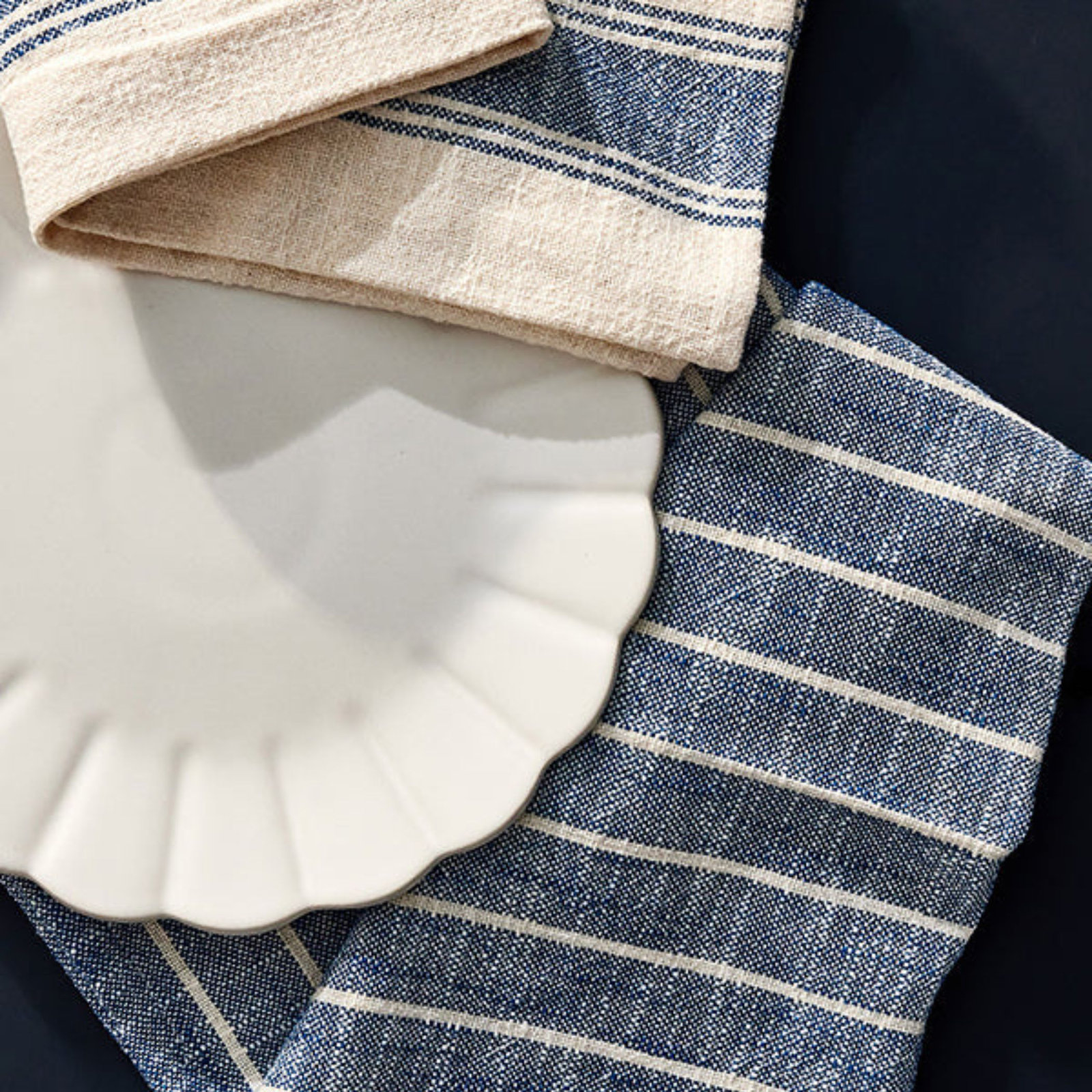 Striped Cotton Tea Towel
