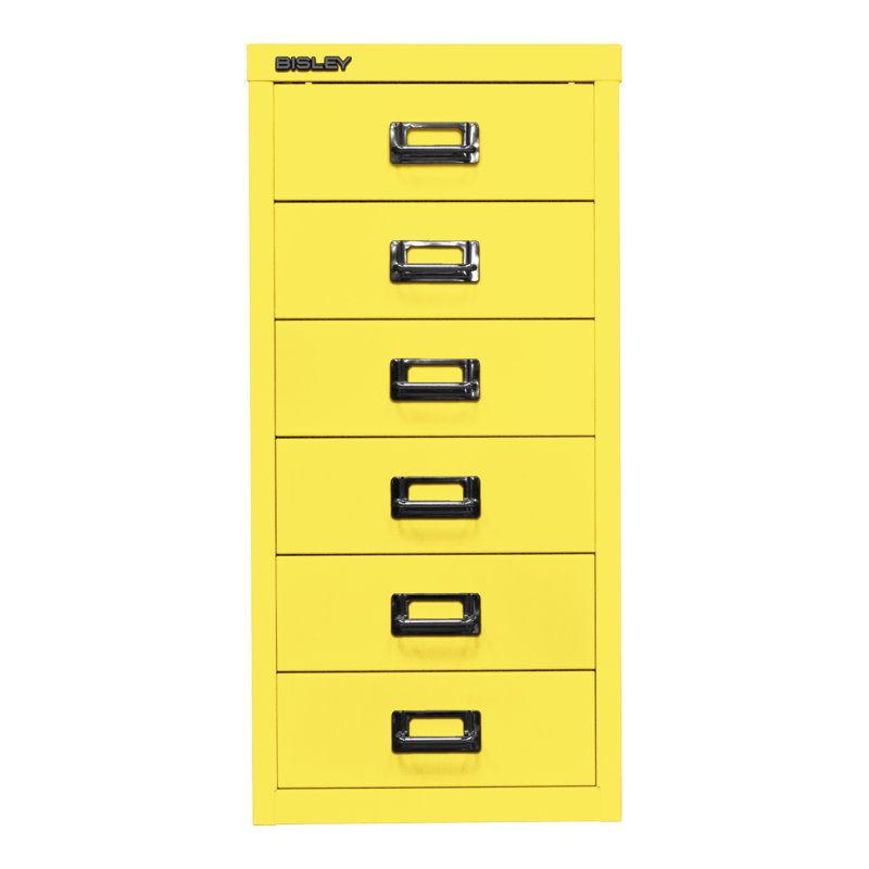 29er 27.9cm Wide 6 -Drawer File Cabinet, Yellow