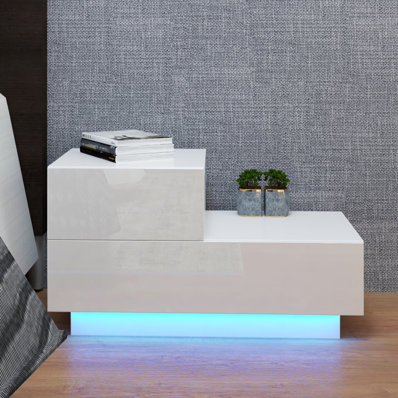 Haidon 27.5'' W Nightstand, White