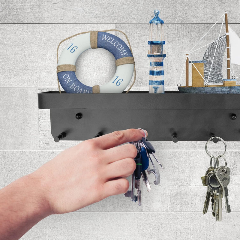 Clayberg Wall Organizer with Key Hooks