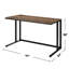 Bureau d'écriture rectangulaire avec port USB et prise-1781796919