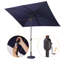 Parasol d'extérieur polyvalent avec lumières DEL et fonctions réglables, sans base pour divers réglages-1058848759