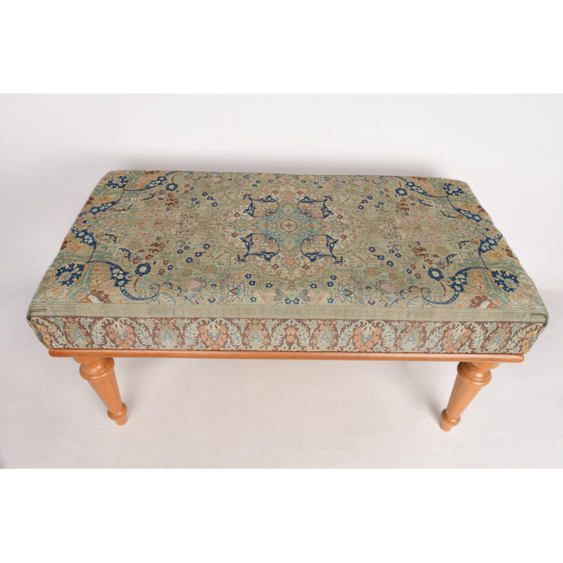 Banc à motif ethnique, banc repose-pieds, banc rembourré, banc à tapis turc, banc Kilim, banc de décoration intérieure, banc fabriqué à la main, banc de chambre à coucher