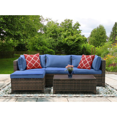 Parkhurst 3 - Person Patio Conversation Set with Cushions