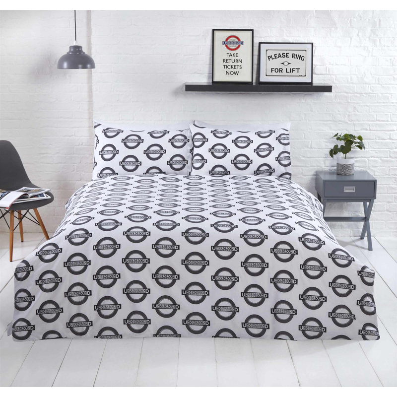 Ghantoli No Pattern Duvet Cover Set with Pillowcases, Single - 1 Standard Pillowcase
