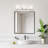 3-light Brushed Nickel Modern Vanity Light With Clear Glass And White Glass Dual Shades-749809374