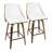 Archaimbaud 26" Fixed-Height Faux Leather Counter Stool with Square Footrest-1960604922