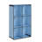 Maresova Wood 6-Cubed Open Bookcase - Storage Shelf Organizer Bookshelf - Ice Blue-2125983799
