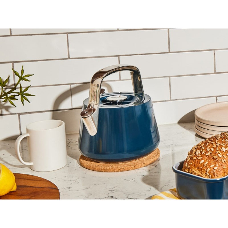Caraway Stovetop Whistling Tea Kettle, Navy