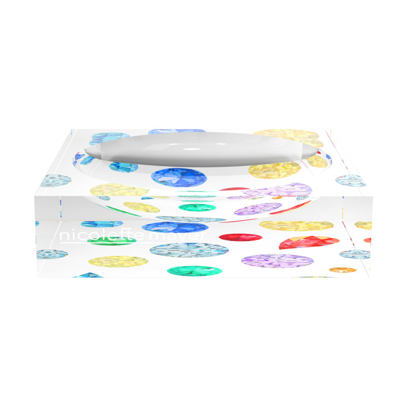 Jewel White Acrylic Candy Catchall Dish