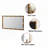 Gold Bamboo-Style Rectangular Wall Mirror
