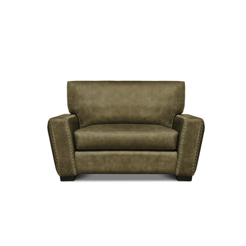 City Cowboy Leather Loveseat, Espresso, Red Canyon (Legends)