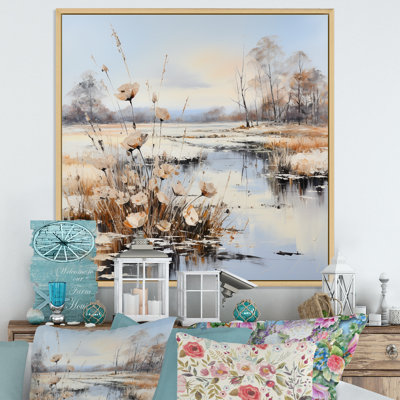 Charme de rivière en hiver