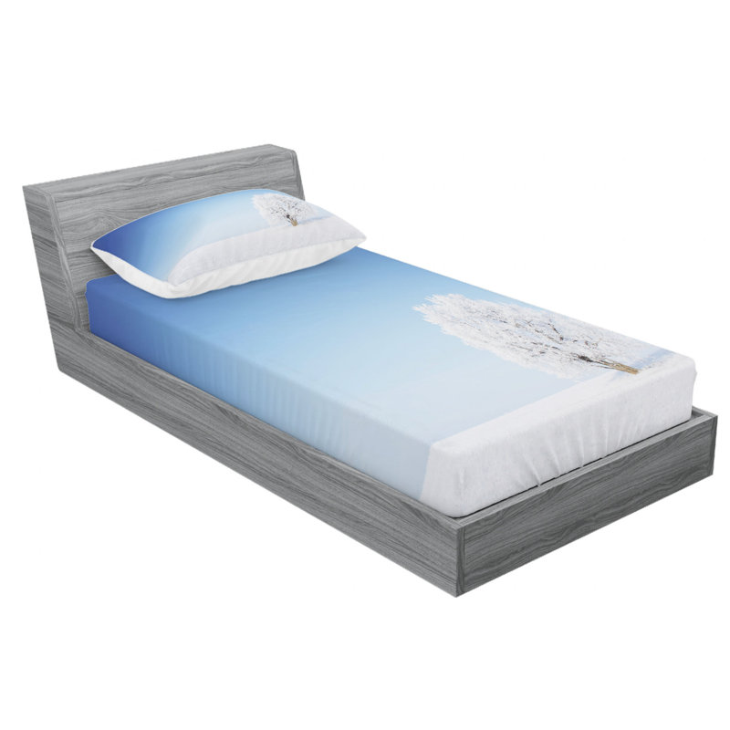 Microfiber Sheet Set, Twin Sheet Set with Fitted Sheet