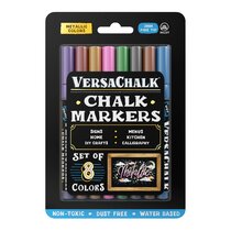 5 Orange Chalkboard Chalk Markers - Orange Dry Erase Markers for  Blackboard, Chalkboard Signs, Windows, Glass | Variety Pack - Fine & Jumbo  Size Ink