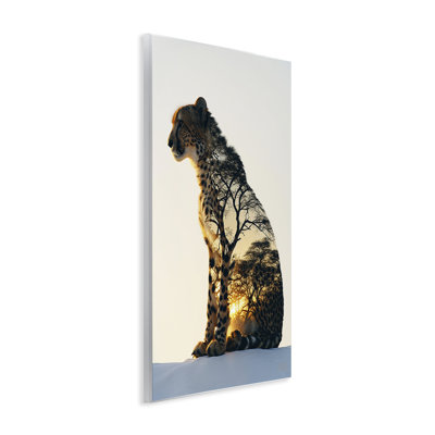 Art mural léopard avec silhouette par Roozbeh Bahramali