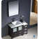Ensemble de meuble-lavabo sur pied à simple cuve 42 "avec miroir Fresca Torino