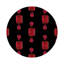 Gem Rubys Crimson Vegan Leather Round Coasters-1478306057