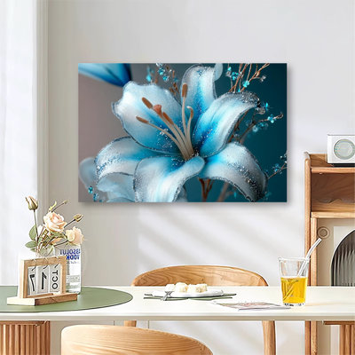 Art botanique exquis en fleurs, reproduction d'art sur toile tendue avec grande galerie pour le salon et la chambre à coucher