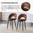 50"l Rectangle Modern Kitchen Dining Table With 25"h Dining Chair-1114261749-1114261744
