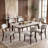 Mid-Century Upholstered Solid Wood Side Chair  Set of 2-1194623116