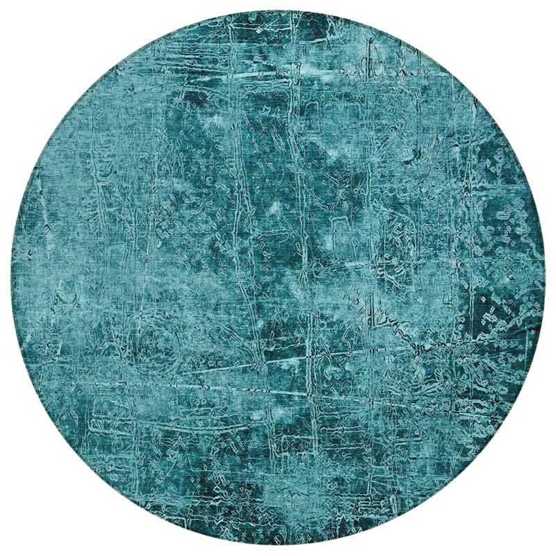 Bergquist Abstract Indoor / Outdoor Rug, Round 8'