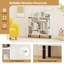 Open Bookshelf Modern Geometric Bookcase-1365791274