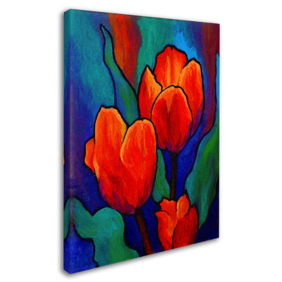 Kucera 'Tulips' Painting Print on Wrapped Canvas