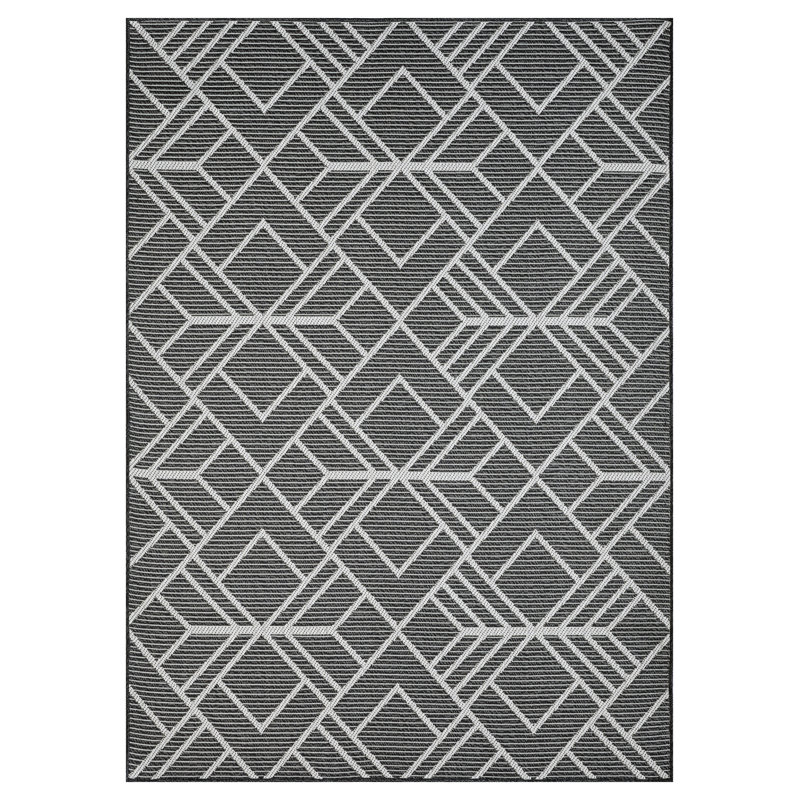 Annie-Jane Washable Geometric Indoor Rug, Rectangle 4' x 6'