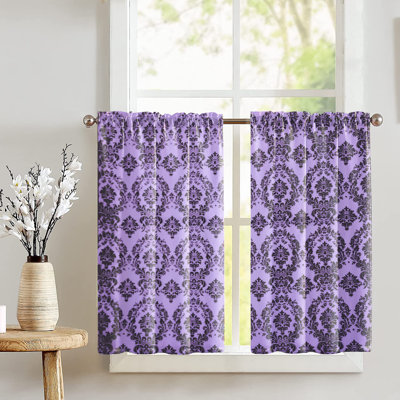 Adonys Damask Tailored Cafe Curtain