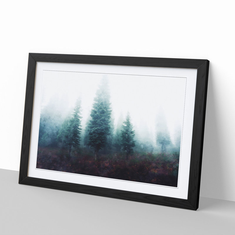 Fire Tree Forest Vol.1 - Framed Print, Black Framed, 27cm H x 36cm W x 2cm D