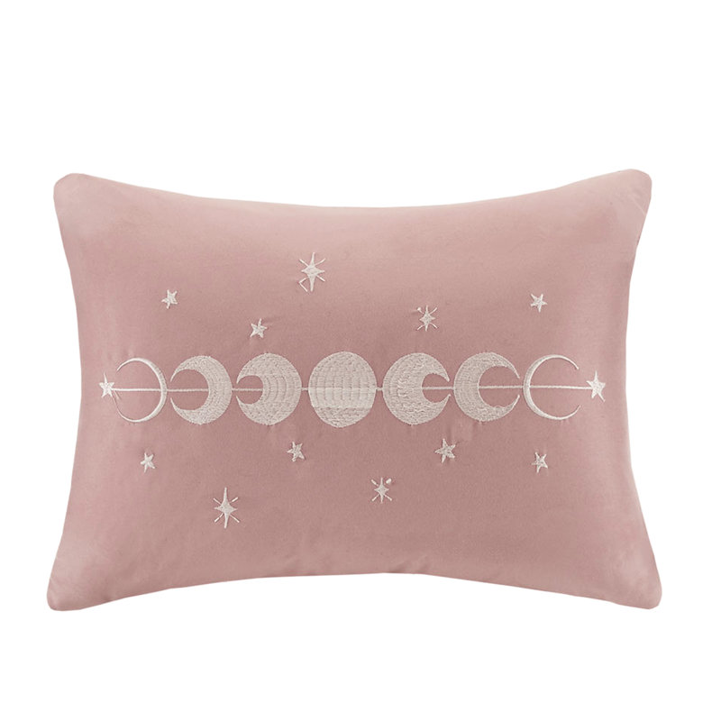 Housse de couette en velours doux pour lit très grand / très grand avec coussin décoratif, Rosé
