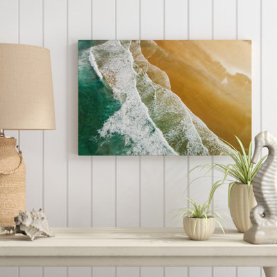 « roulement de marée »-reproduction de photo sur toile