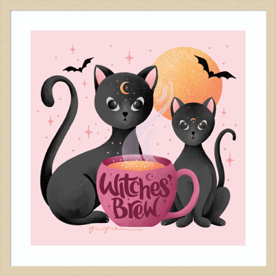 «Witches Brew» par Wood, reproduction d'art encadrée