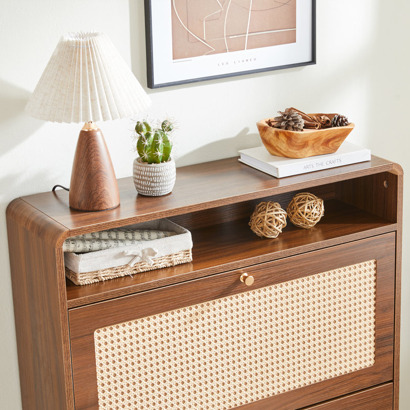 Armoire de rangement pour chaussures 16 paires, Marron foncé