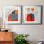 Bleu orange III - ensemble de 2 reproductions d'art graphique-1263679164-1269422217-1269422222