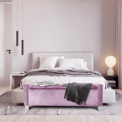 Chuichu Velvet Upholstered Storage Bench