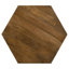 Table basse à plateau hexagonal naturel