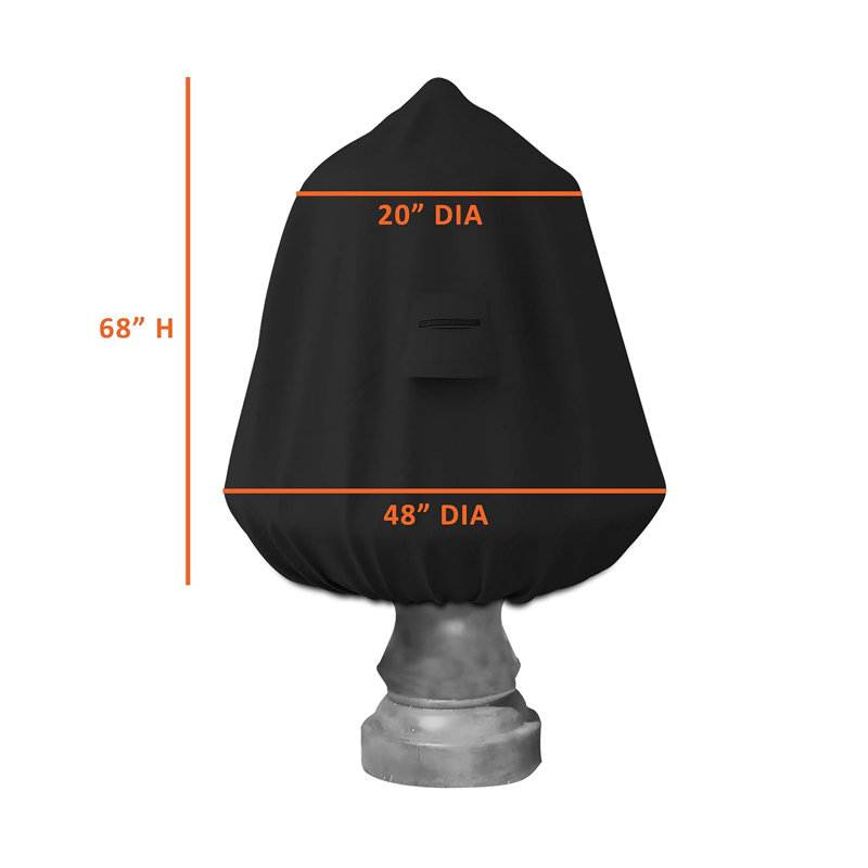 No Power Source Required / Manual Cover, 172.7cm H x 121.9cm W x 121.9cm D
