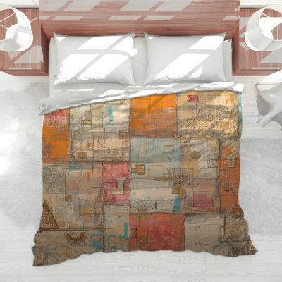 Édredon patchwork coloré