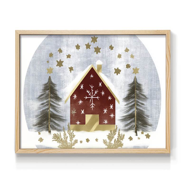 Art de Noël - CXLI - Reproduction encadrée - Restickable, Naturel, H 11 po x l 14 po