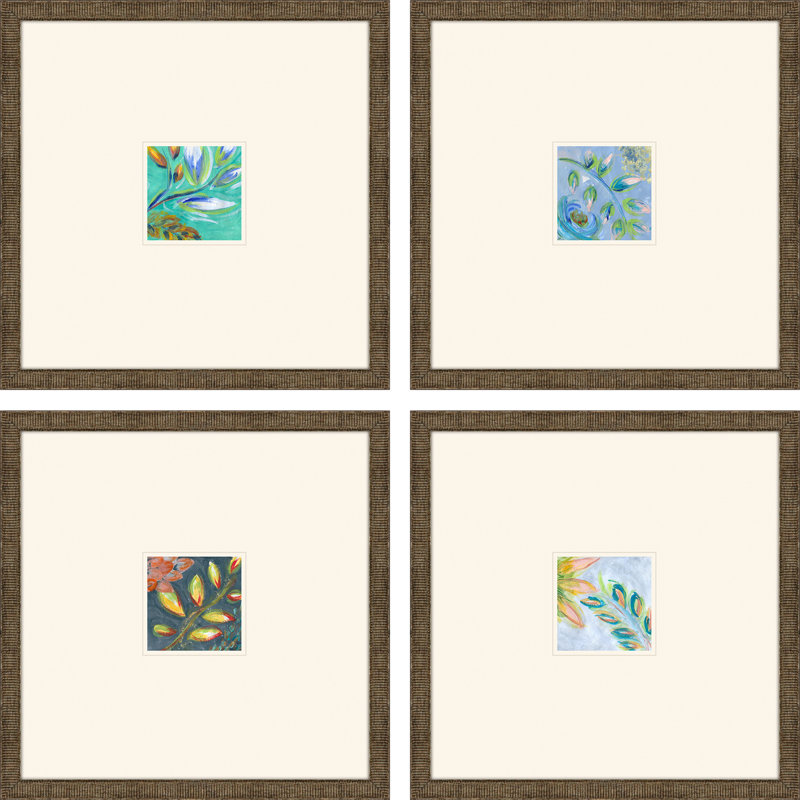 Botanical I S / 4 - Ensemble de 4 pièces d'art mural