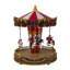 Carrousel de Noël avec chevaux 11 "rouge et blanc