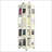 4-Tier All-Steel Rotating Bookshelf With 360° Wheels-1009076493