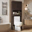 Rangement autoportant au-dessus de la toilette avec tablette réglable Champine-2016459691
