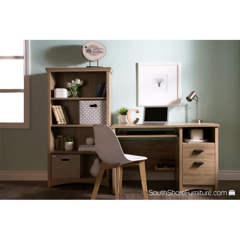 Cardell Computer Desk, Rustic Oak