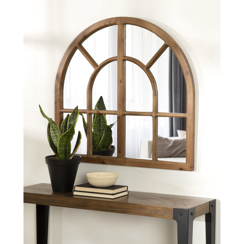 Kate et Laurel Boldmere miroir à arche large 30 x 29 brun, Brun