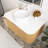 36" Wall-Mounted Floating Bathroom Vanity With Sink-1313387056