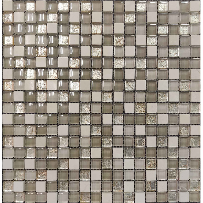 Carreau de mosaïque pour mur et plancher en pierre naturelle 12 po x 12 po Minimo